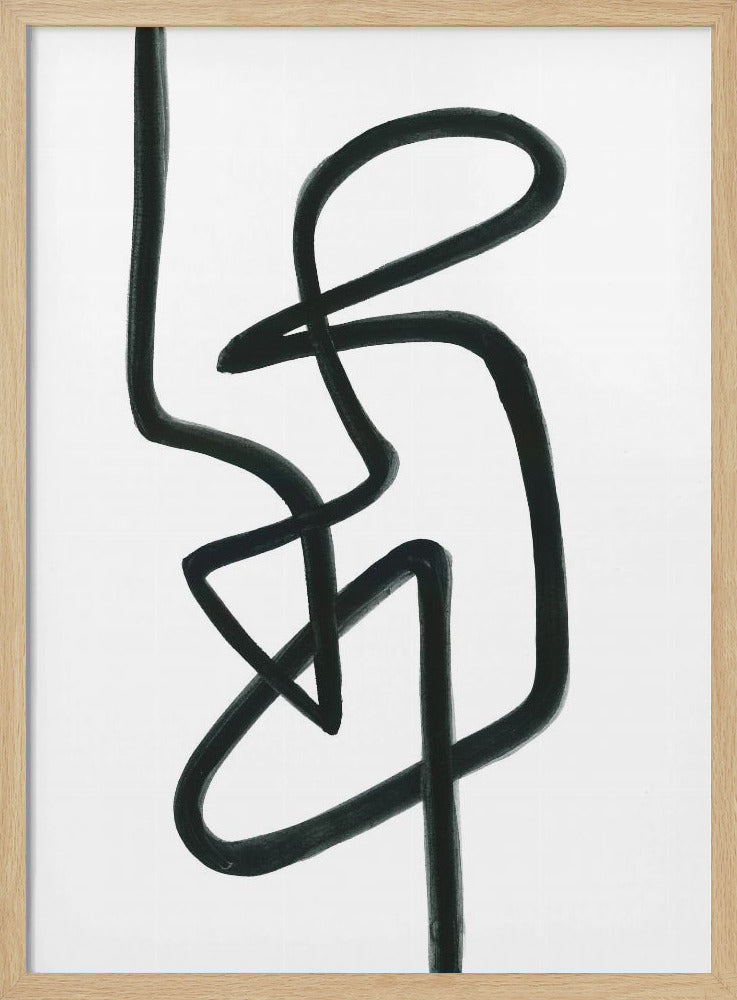 Ontspanhouding Zwart | Poster