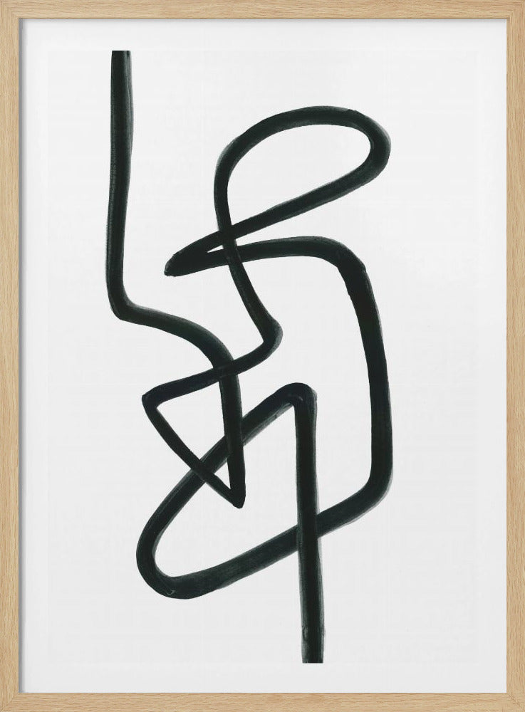 Ontspanhouding Zwart | Poster