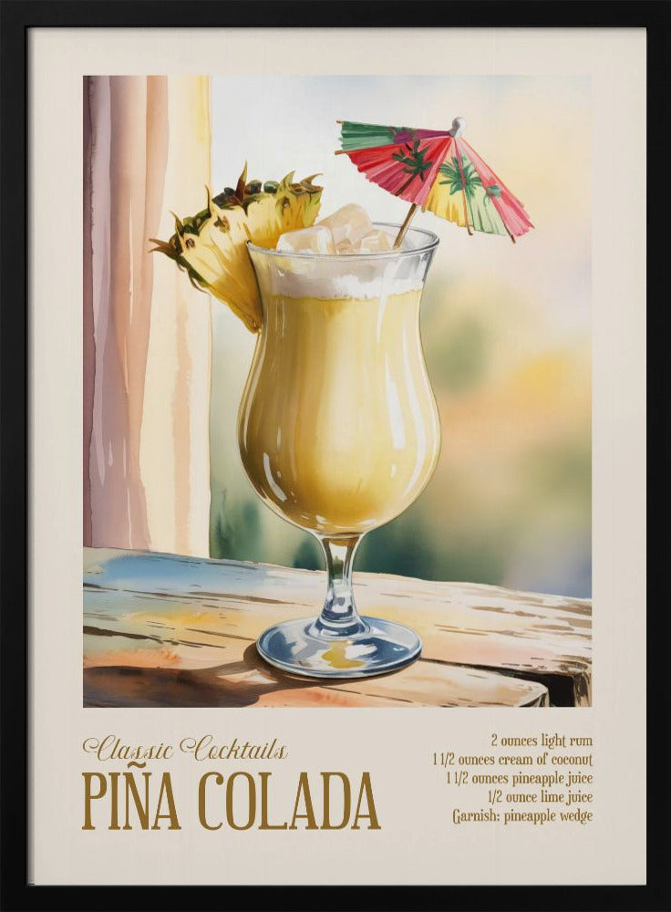 Klassieke cocktails - Piña Colada | Poster