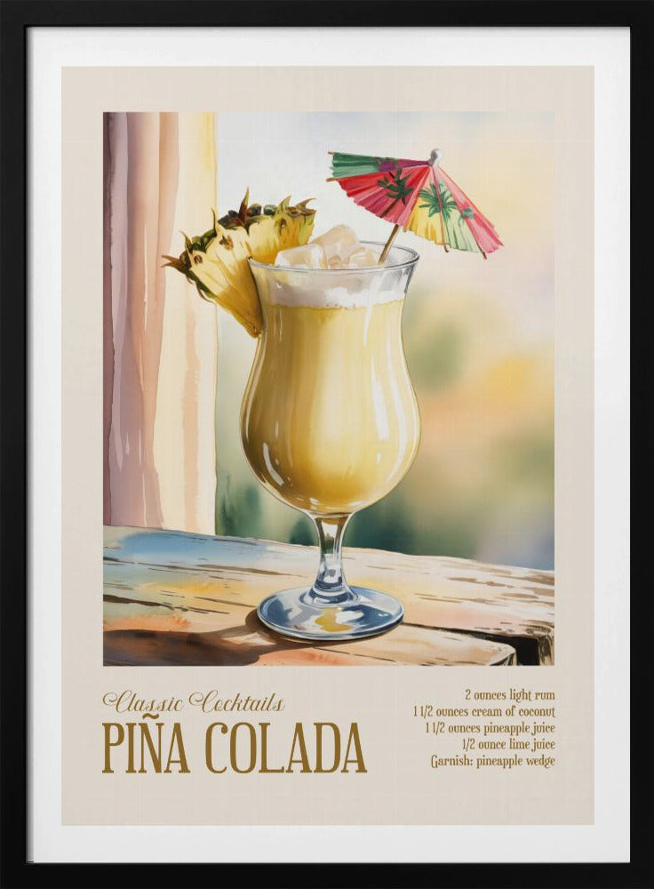 Klassieke cocktails - Piña Colada | Poster