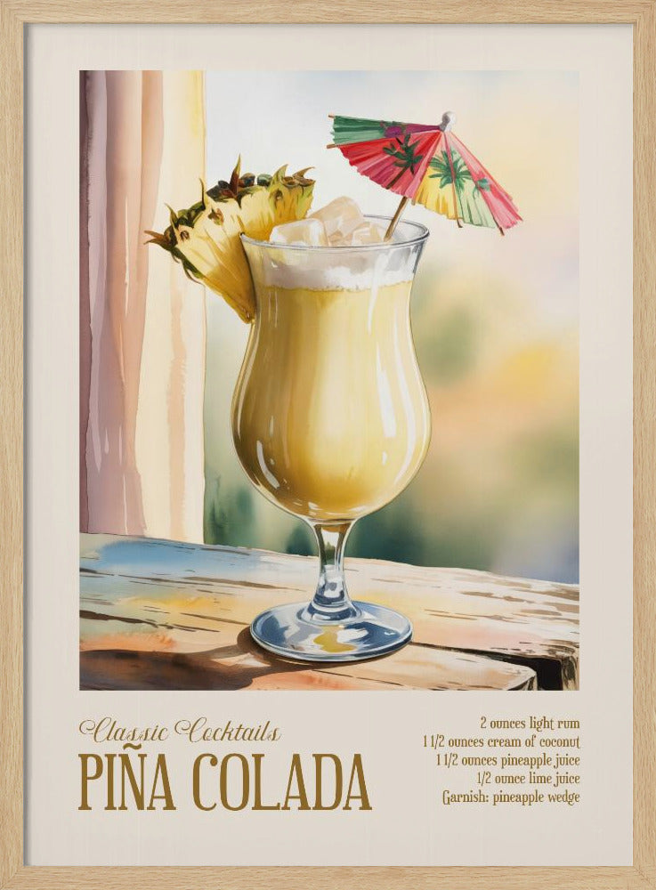 Klassieke cocktails - Piña Colada | Poster