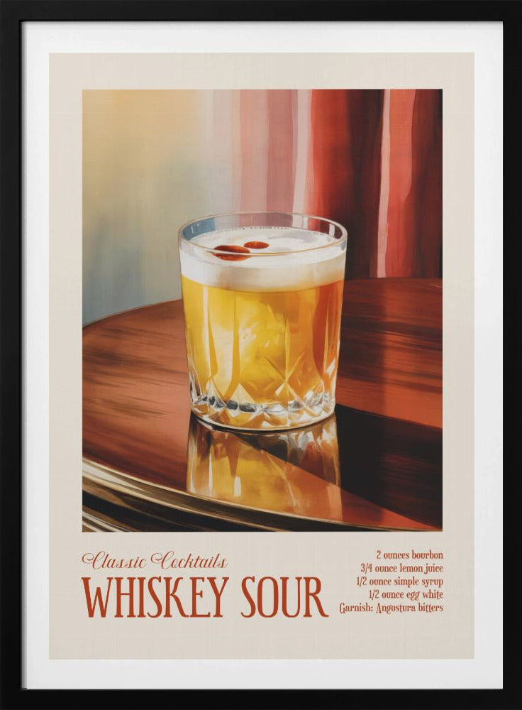 Klassieke cocktails - Whiskey Sour | Poster