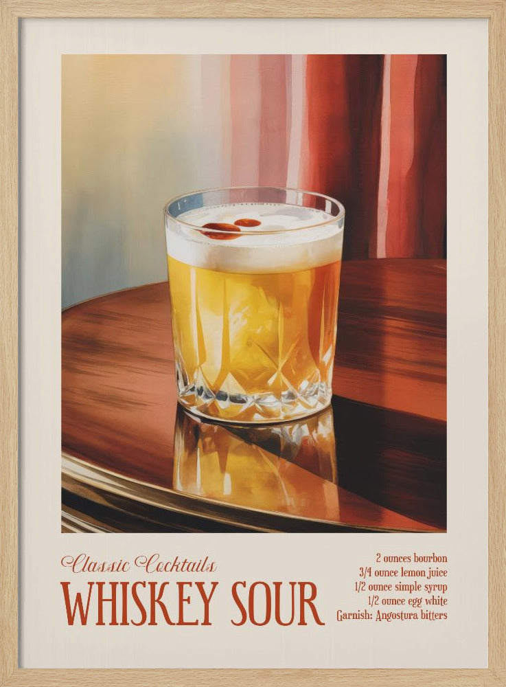 Klassieke cocktails - Whiskey Sour | Poster