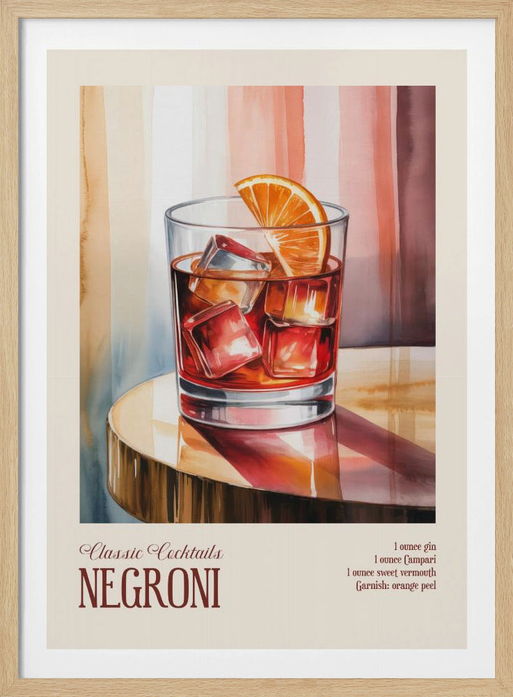 Klassieke cocktails - Negroni | Poster