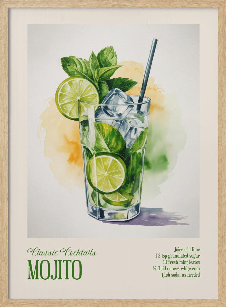 Klassieke cocktails - Mojito | Poster