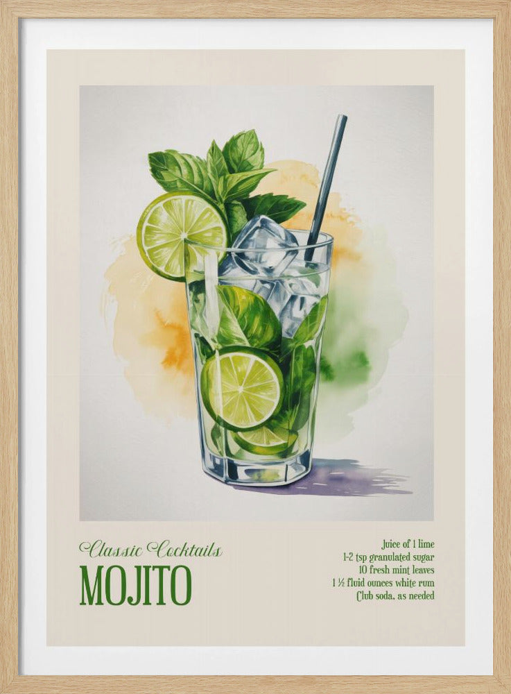 Klassieke cocktails - Mojito | Poster