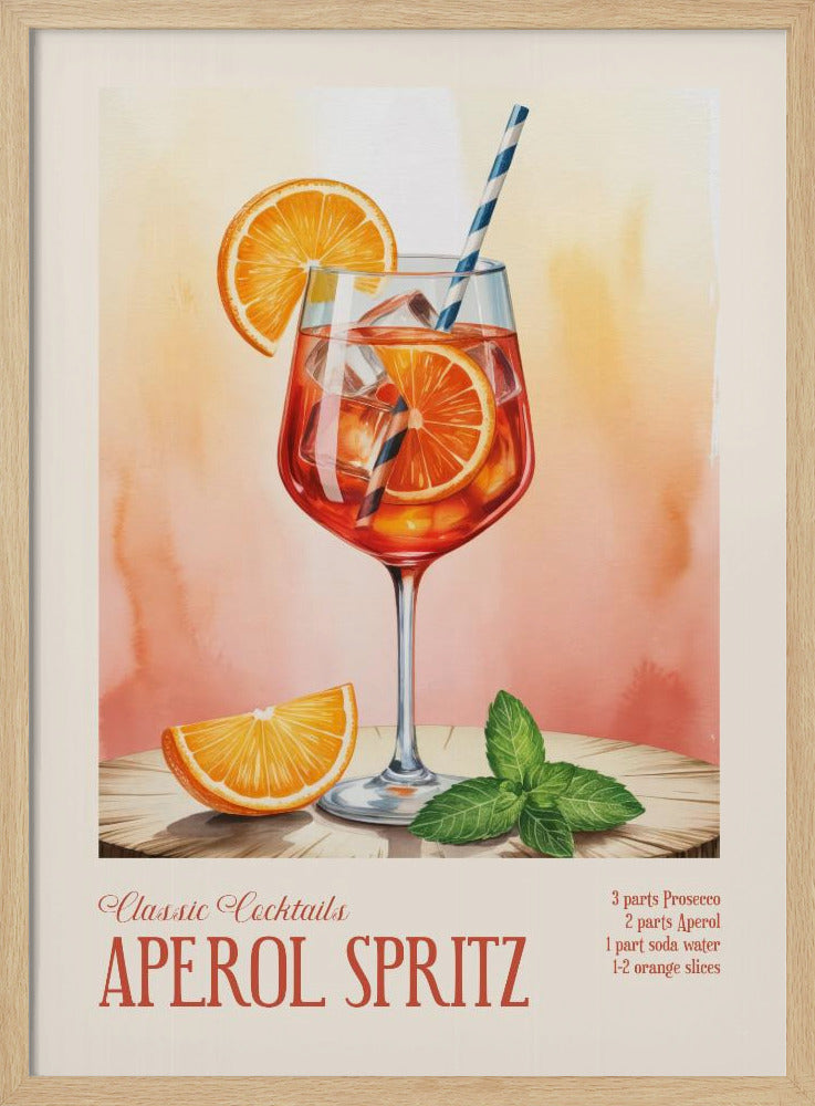 Klassieke cocktails - Aperol Spritz | Poster