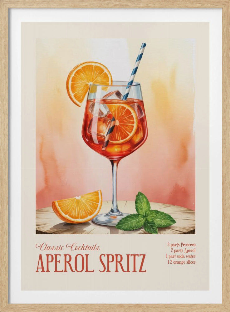 Klassieke cocktails - Aperol Spritz | Poster