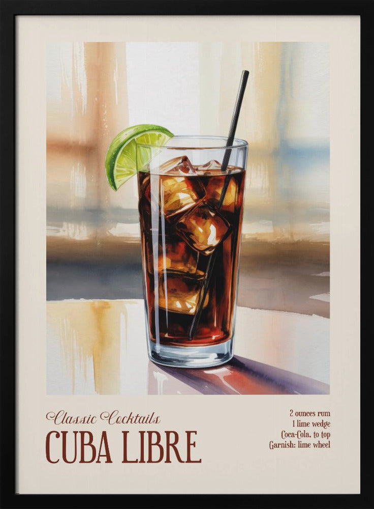 Klassieke cocktails - Cuba Libre | Poster