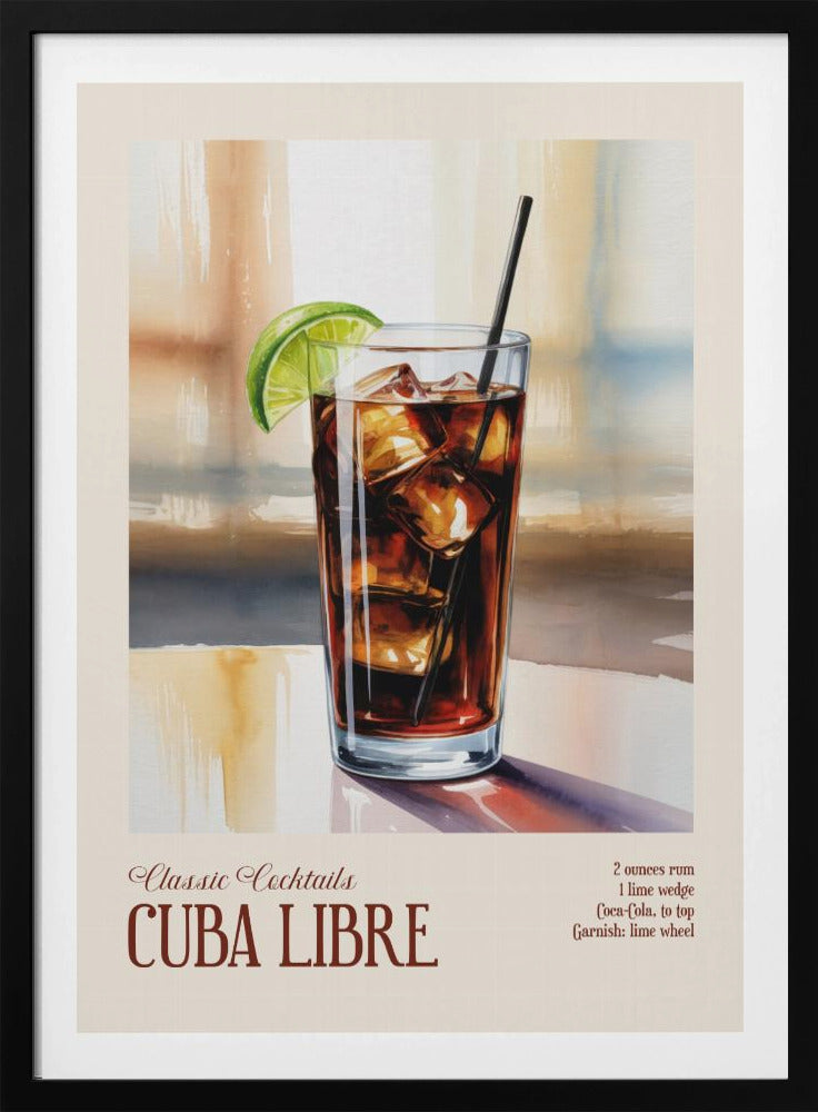 Klassieke cocktails - Cuba Libre | Poster