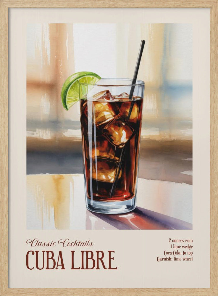 Klassieke cocktails - Cuba Libre | Poster