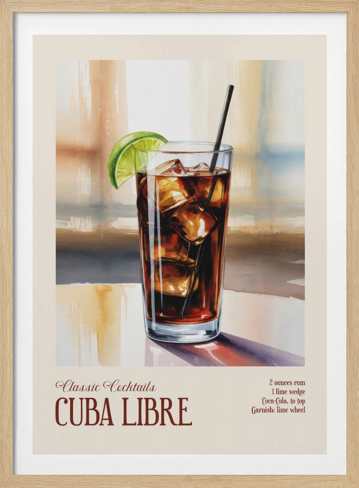 Klassieke cocktails - Cuba Libre | Poster