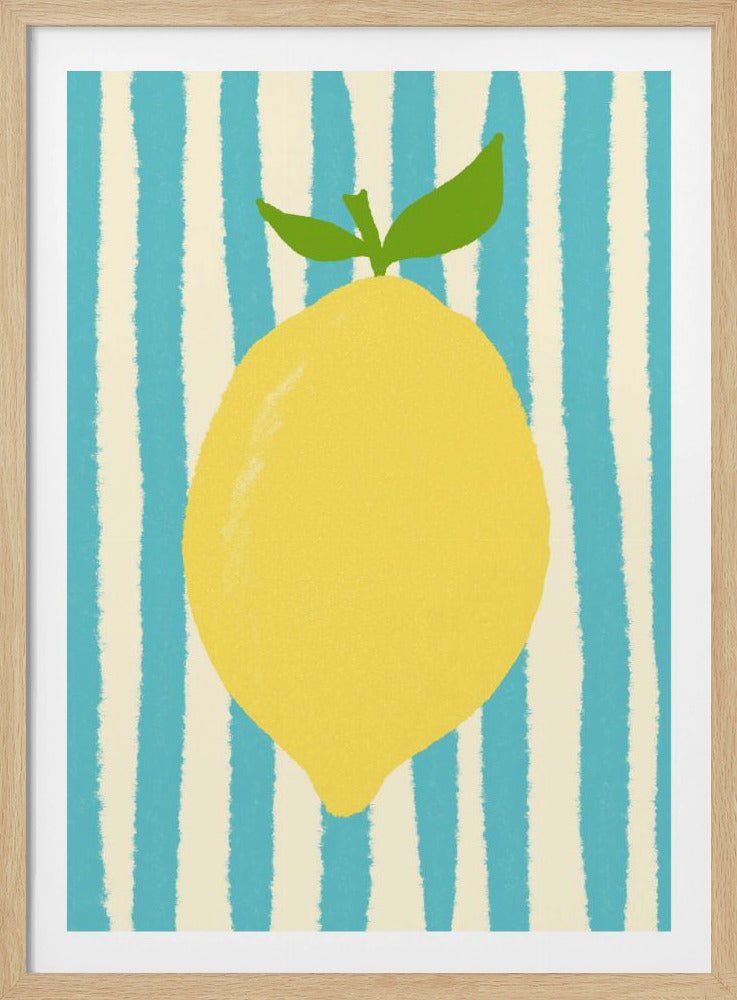 Limone lichtblauw | Poster