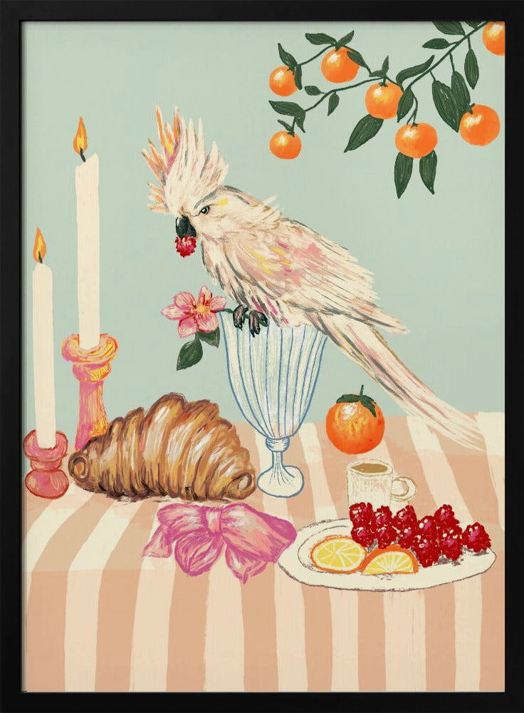 Ontbijt met vogel | Poster