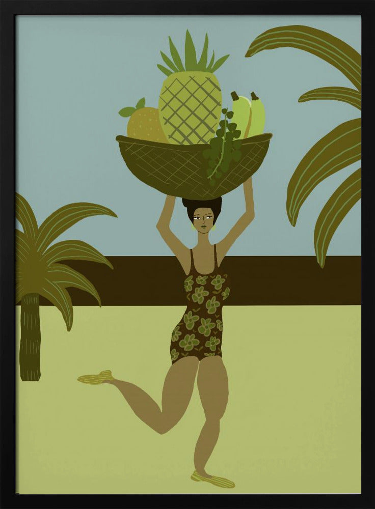 Tropisch fruit op het strand | Poster