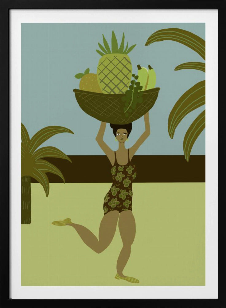 Tropisch fruit op het strand | Poster