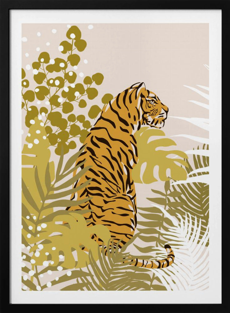 Tiger door Cats and Dotz 30 x 42 inch | Poster