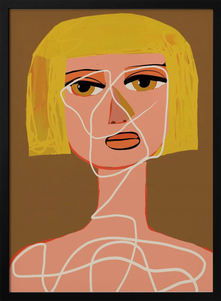 Vastgebonden vrouw Verstrikt | Poster
