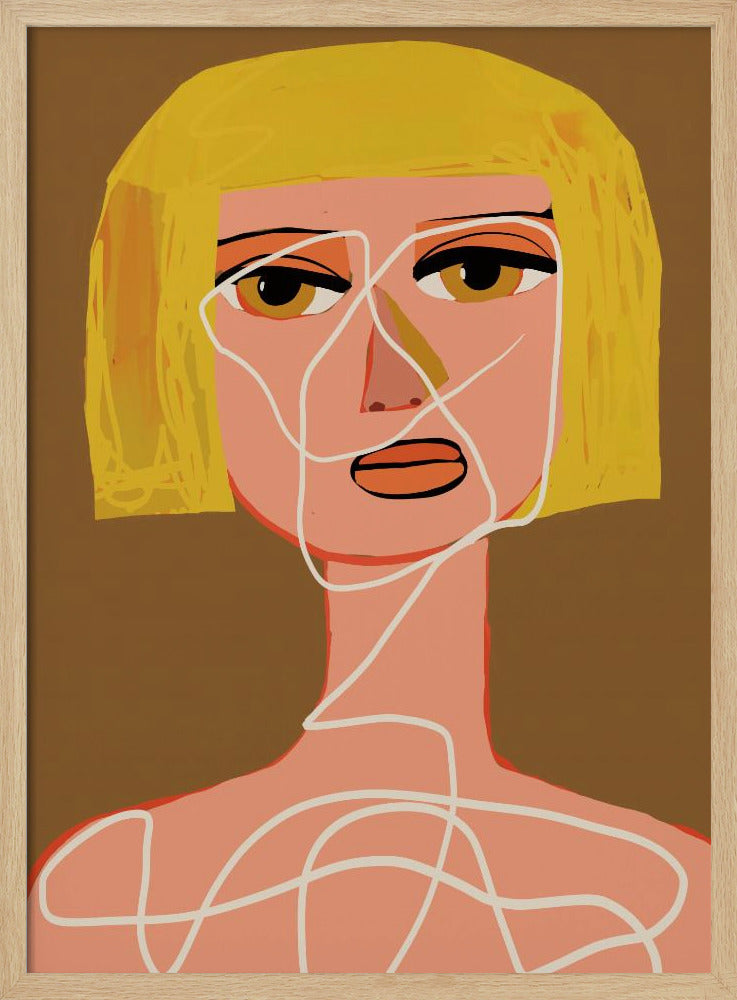 Vastgebonden vrouw Verstrikt | Poster