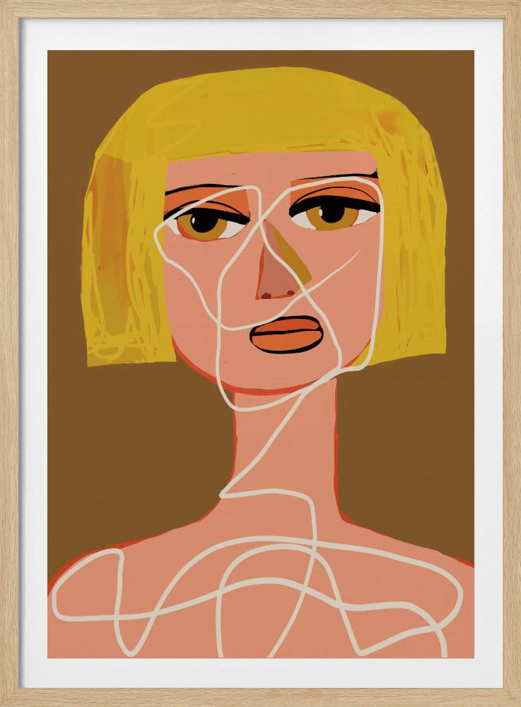 Vastgebonden vrouw Verstrikt | Poster
