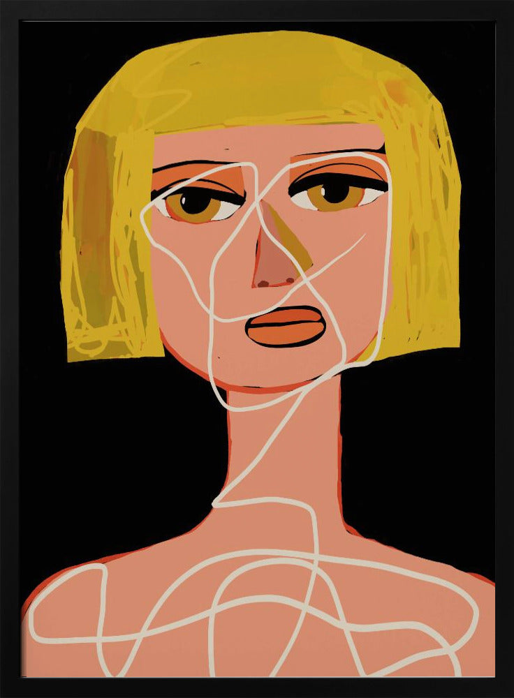 Vastgebonden vrouw Verstrikt | Poster