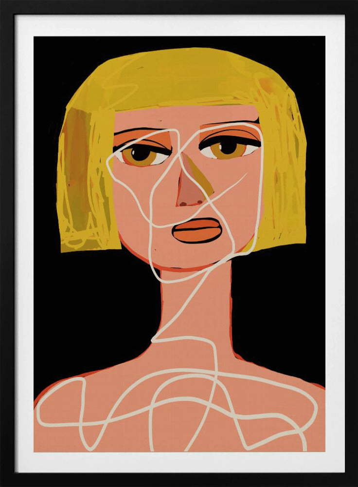 Vastgebonden vrouw Verstrikt | Poster