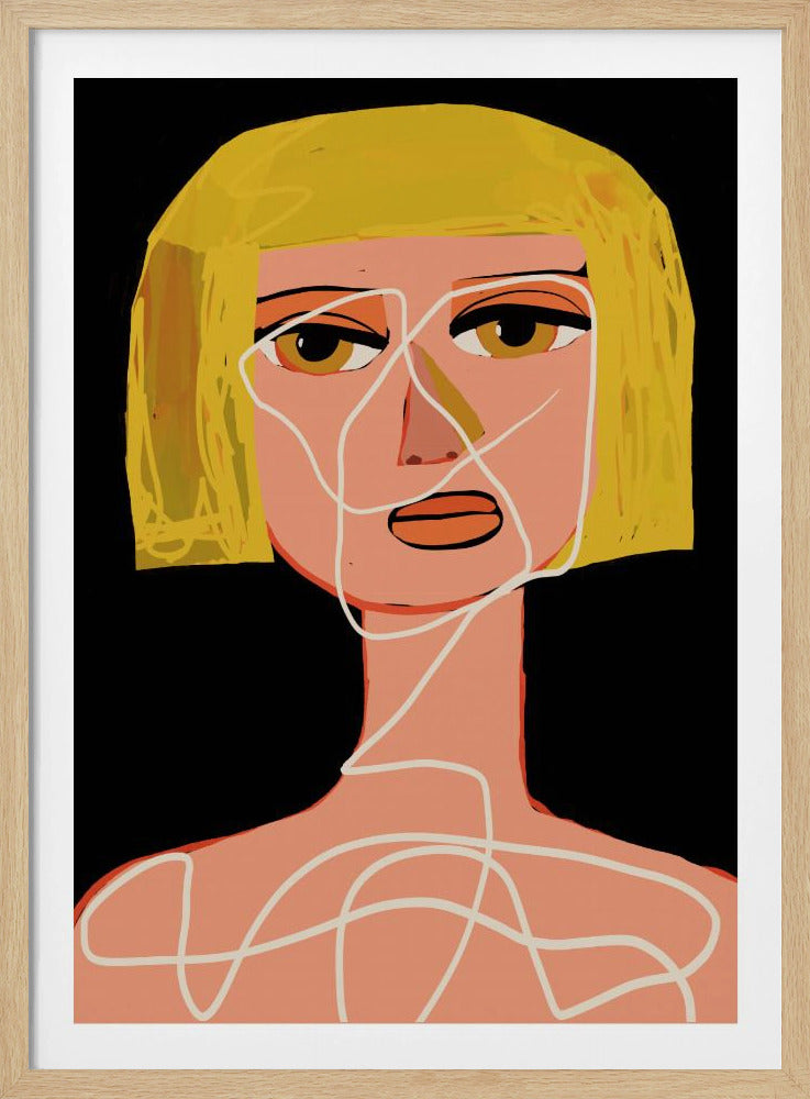 Vastgebonden vrouw Verstrikt | Poster