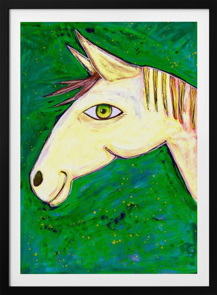 Dromen van groene paarden | Poster