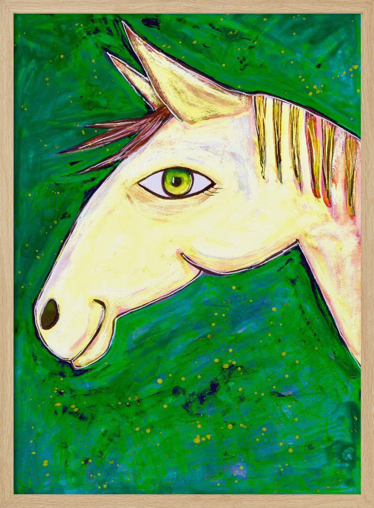 Dromen van groene paarden | Poster