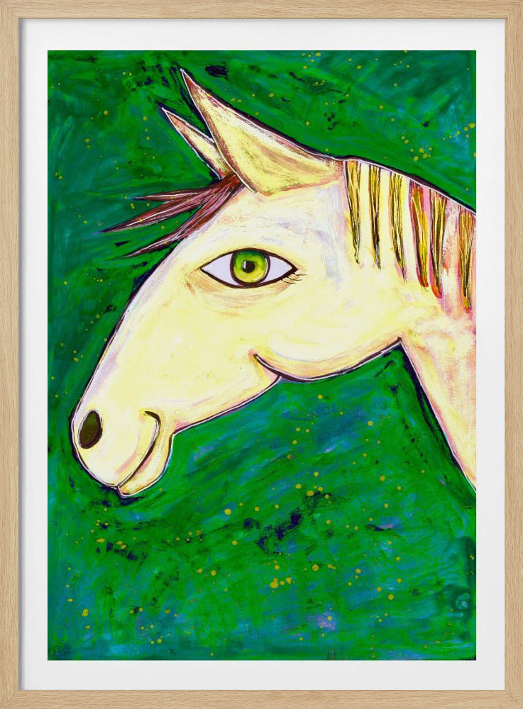 Dromen van groene paarden | Poster