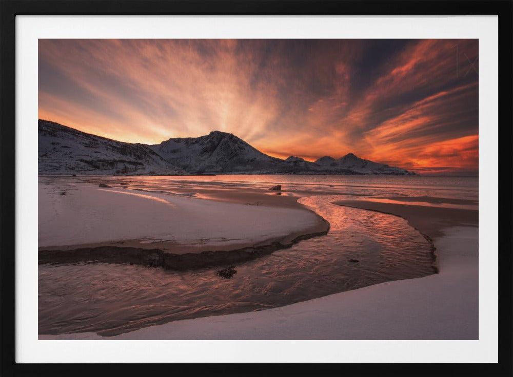 Gouden zonsondergang | Poster