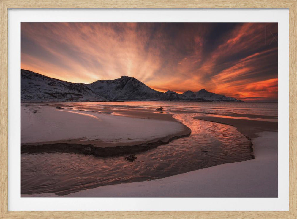 Gouden zonsondergang | Poster
