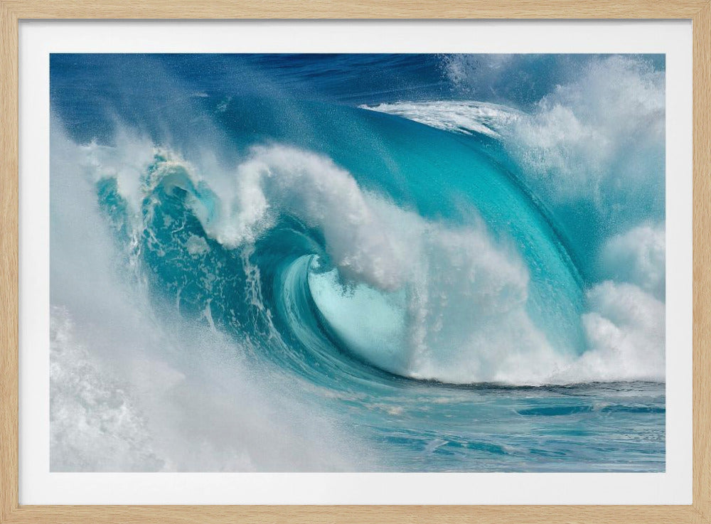 Als de oceaan verandert in blauw vuur | Poster