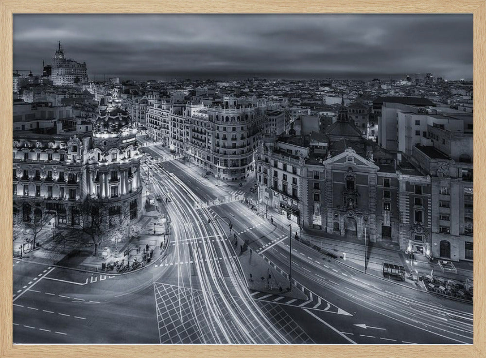 Stadslichten van Madrid | Poster