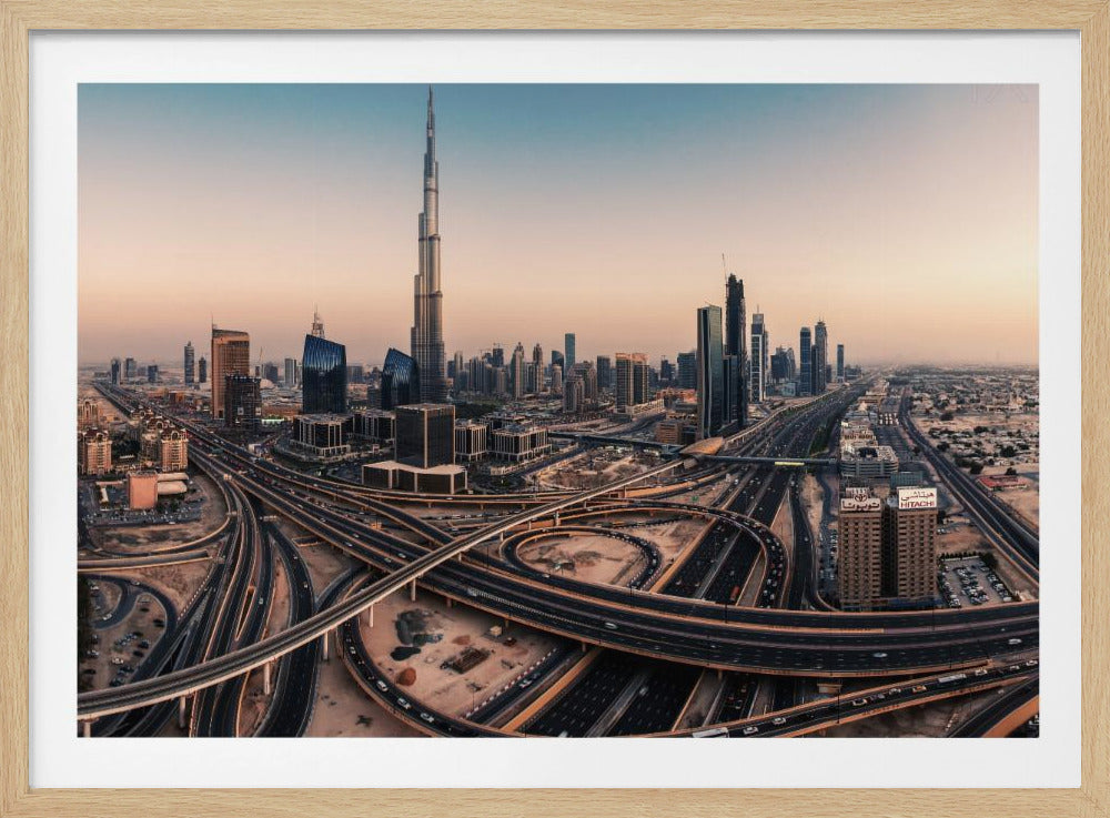 Panorama van de skyline van Dubai | Poster