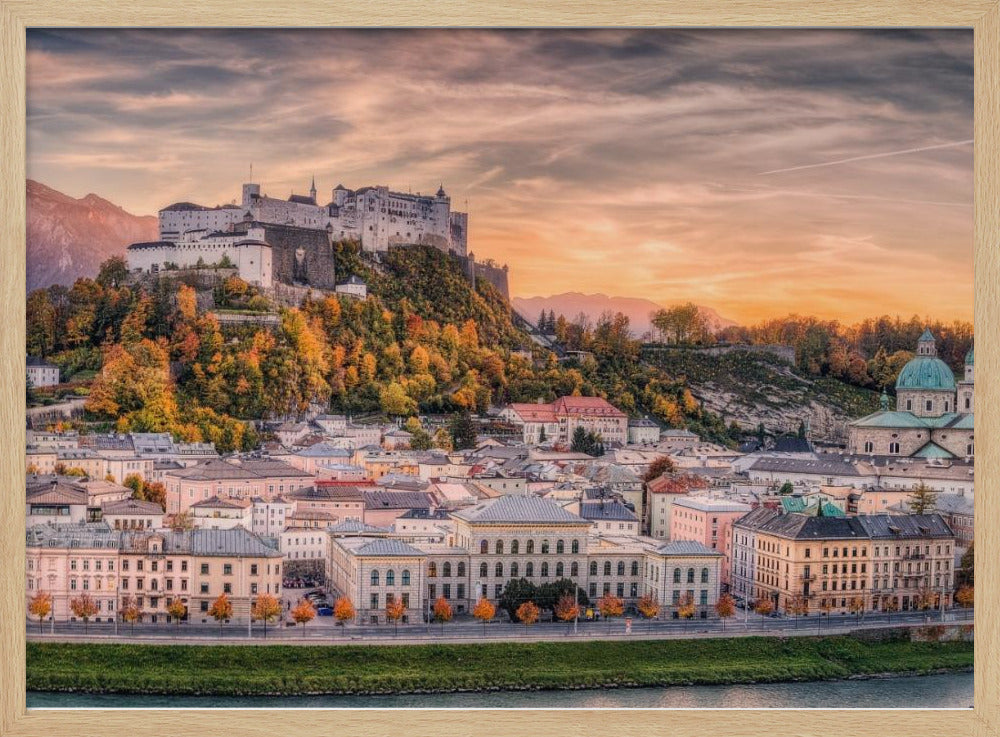 Salzburg in herfstkleuren | Poster