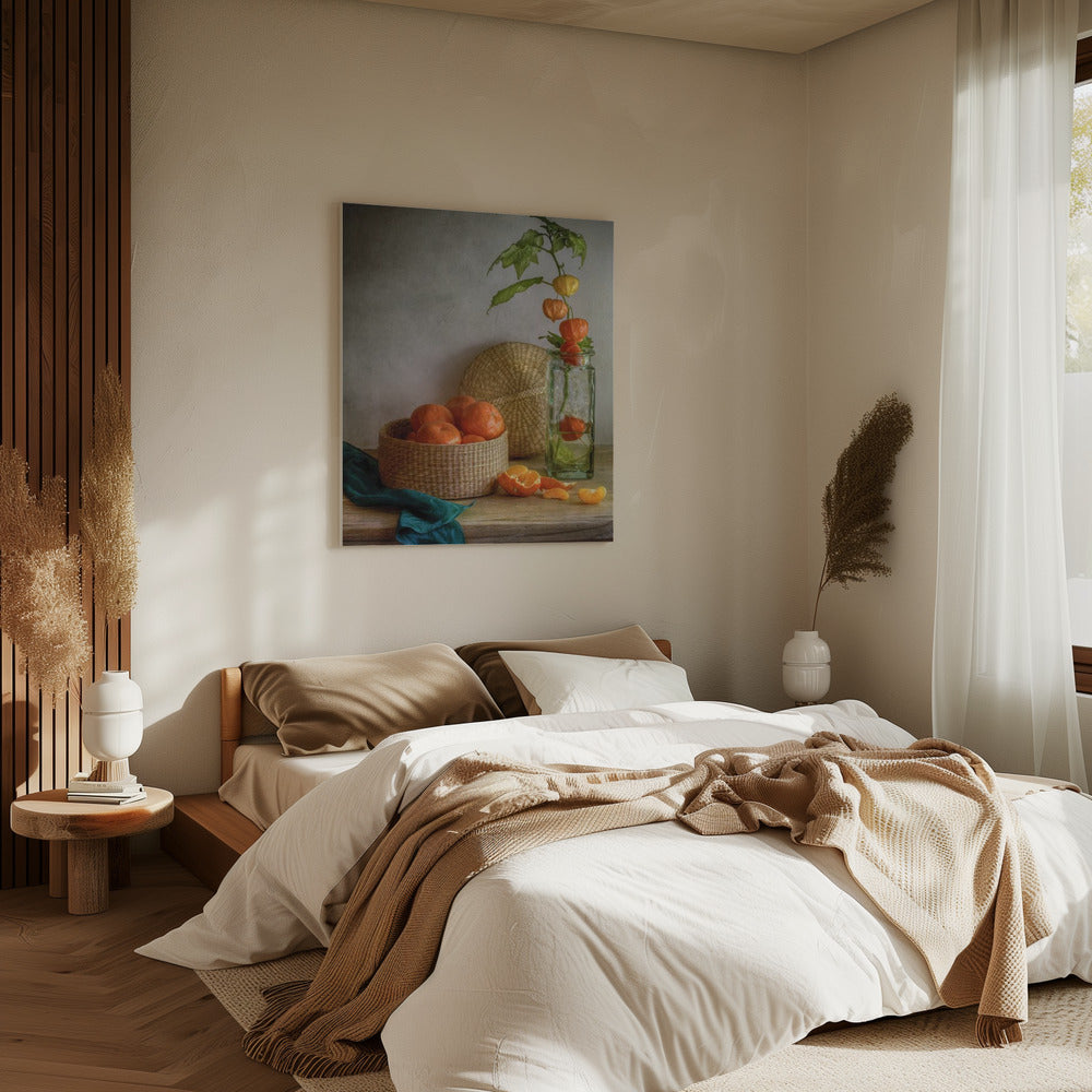 Stilleven met mandarijnen | Canvas