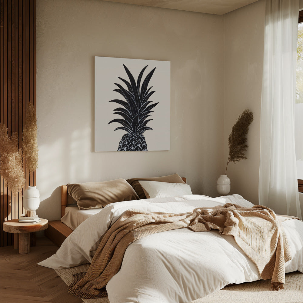 Zwarte ananas | Canvas