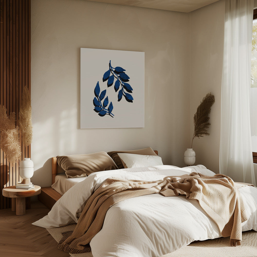 Blauwe takjespenseel | Canvas