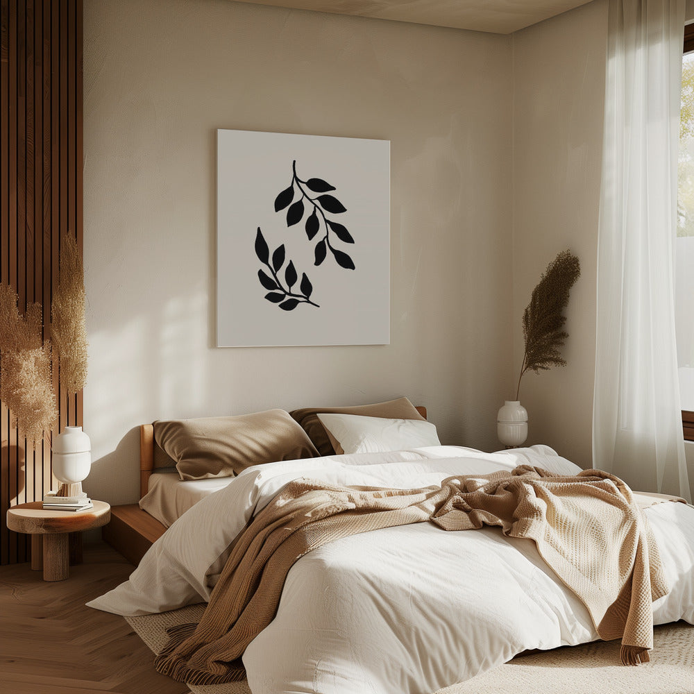 Zwarte twijgen | Canvas