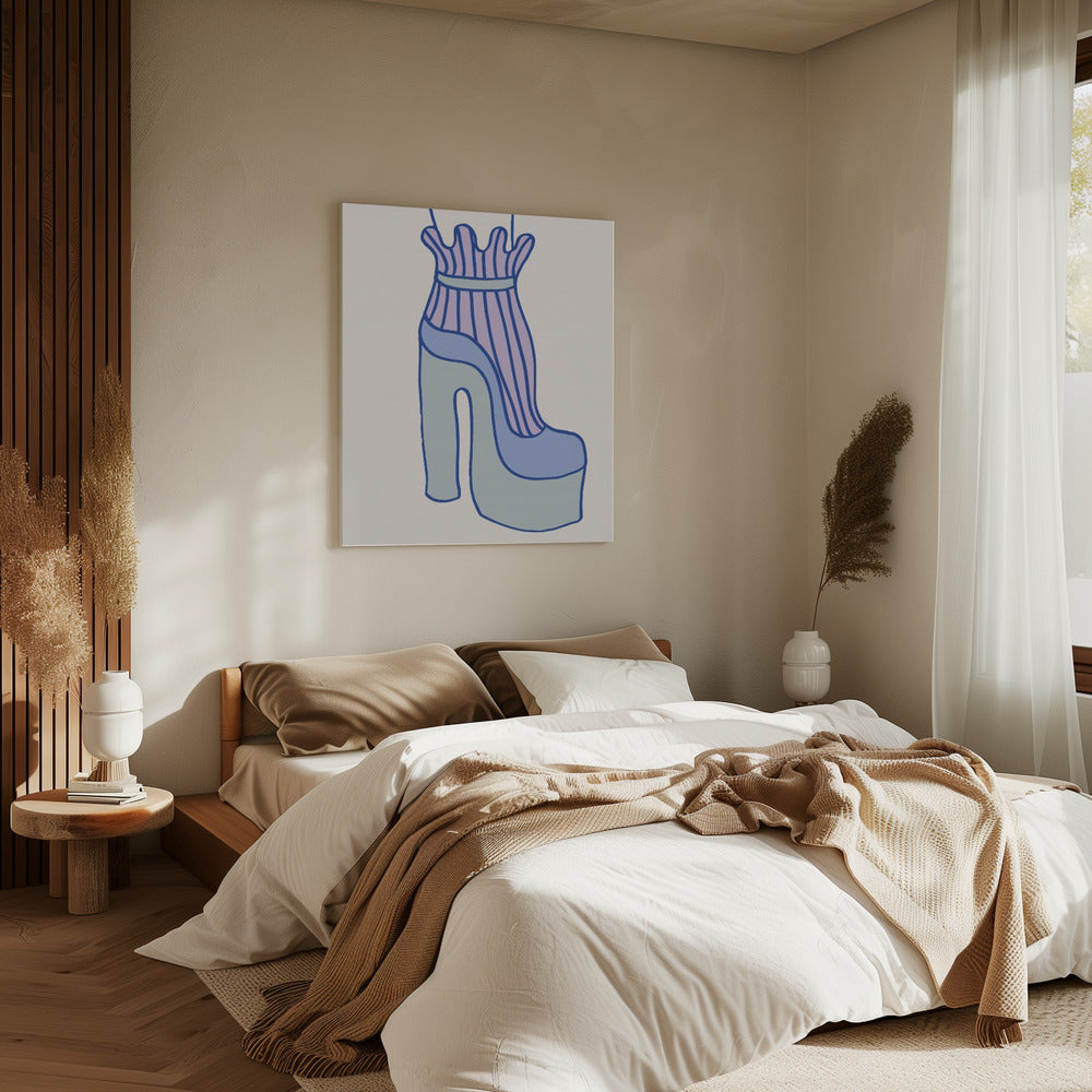 Blue Heel | Canvas
