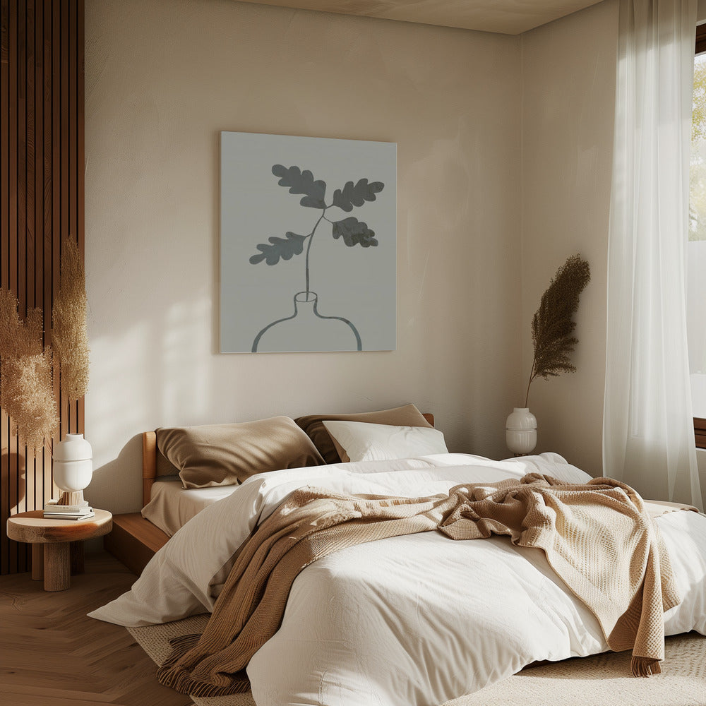 Groene Eikenplant | Canvas