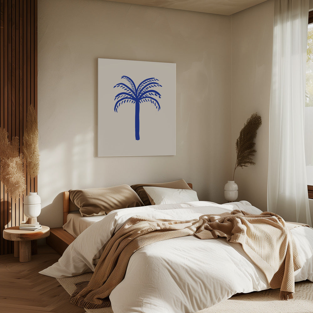 Blauwe Palm | Canvas