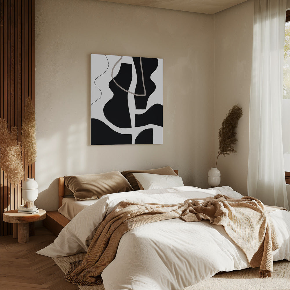 Vloeiende silhouetten | Canvas