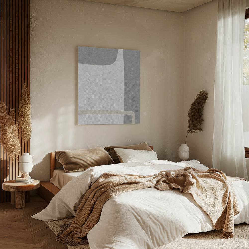 Abstract ontwerp met gedempte tinten | Canvas