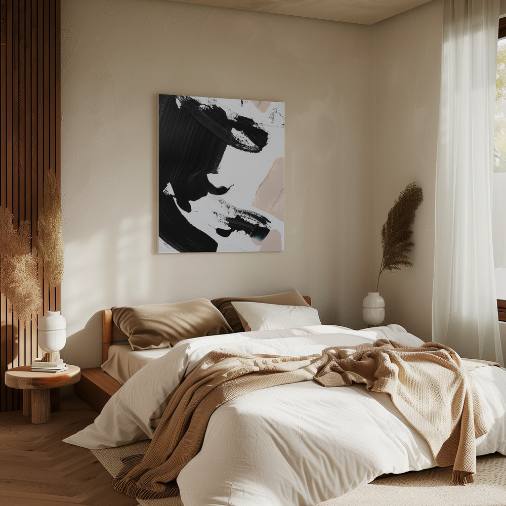 Zwart en naakt | Canvas