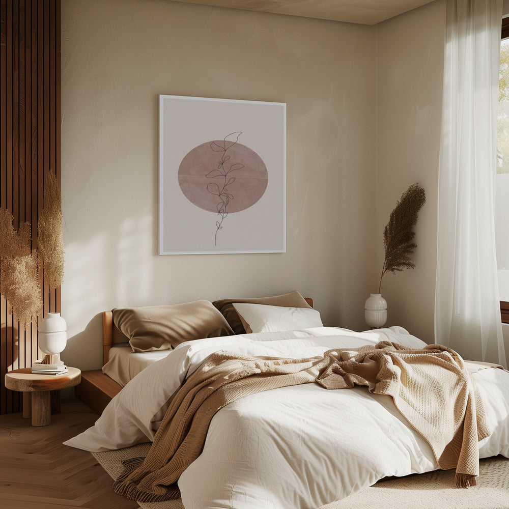 Cirkel en Wijnstok | Canvas