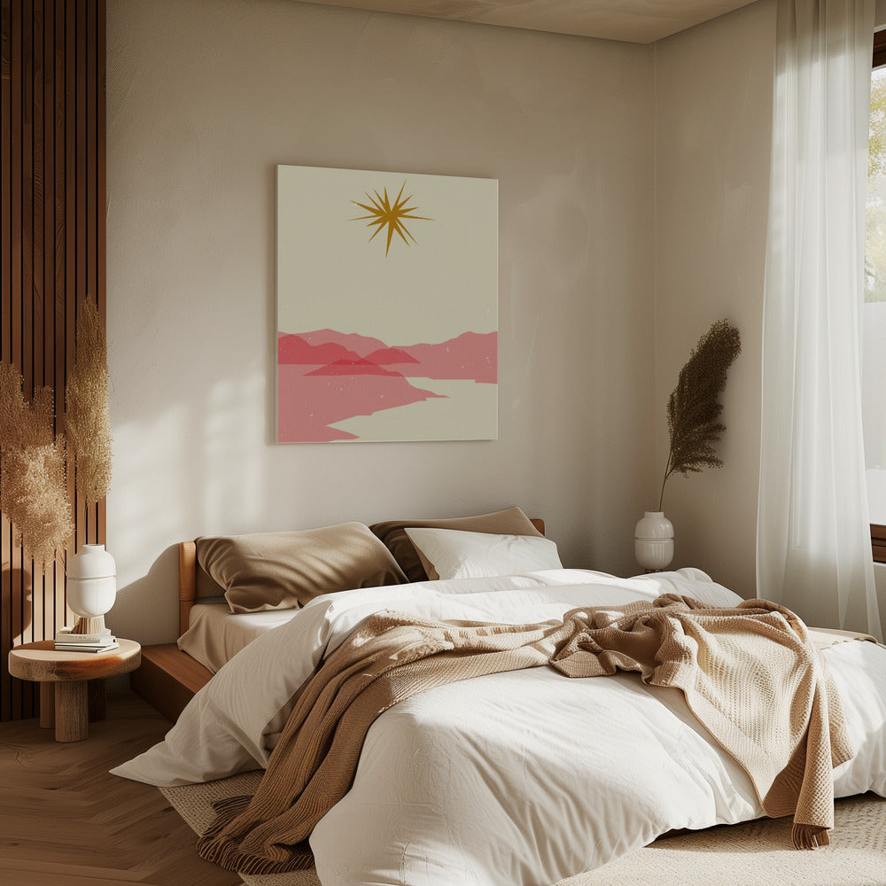 Zonnig landschap | Canvas