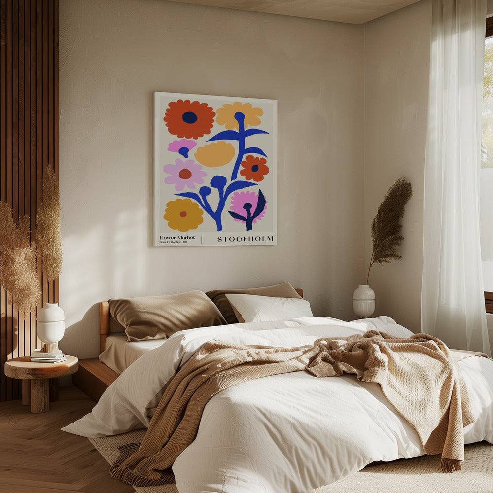 Bloemenmarkt. Stockholm | Canvas
