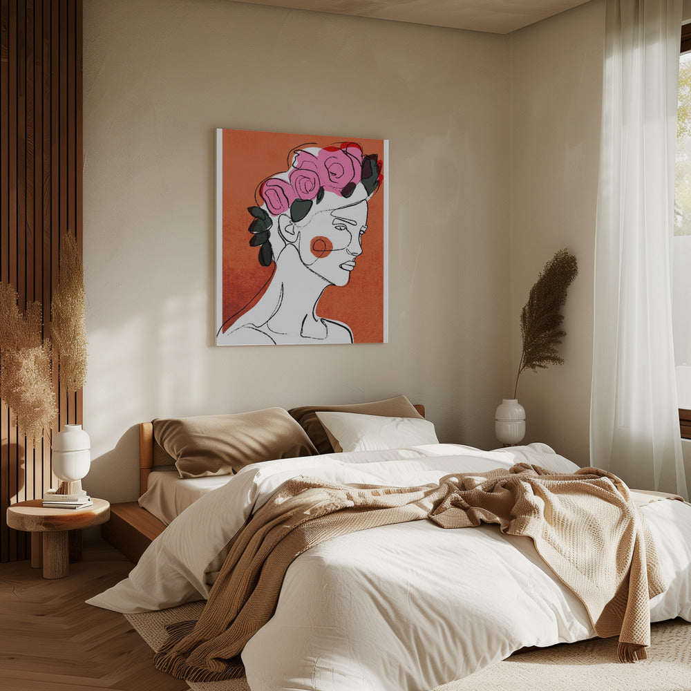 Bloemencontemplatie | Canvas